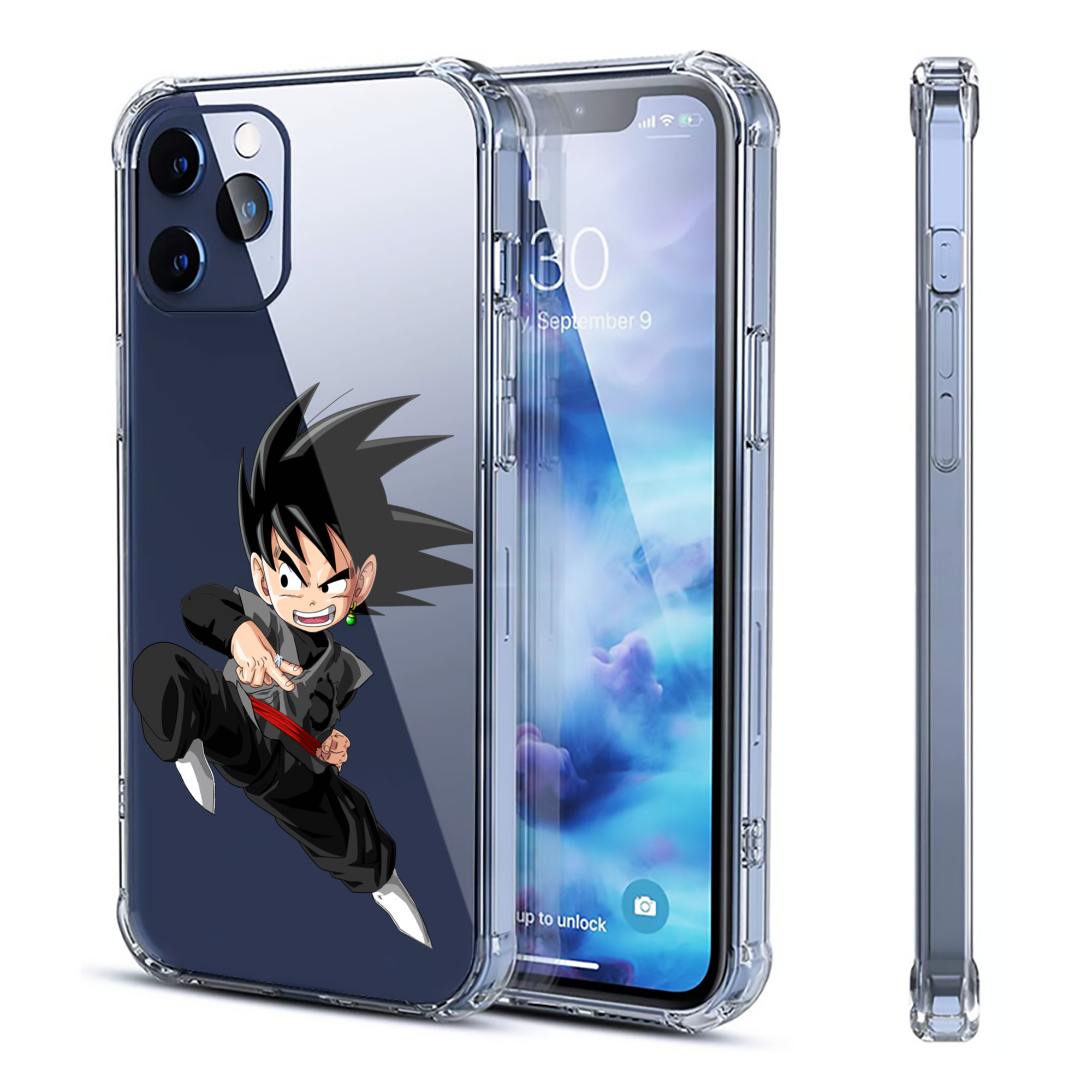 （画像用） ドラゴンボール 孫悟空（そん ごくう）Son Goku カカロット DRAGON BALL Kakarotto 【iPhone 12シリーズ対応】透明スマホケース（クリアソフトケース）